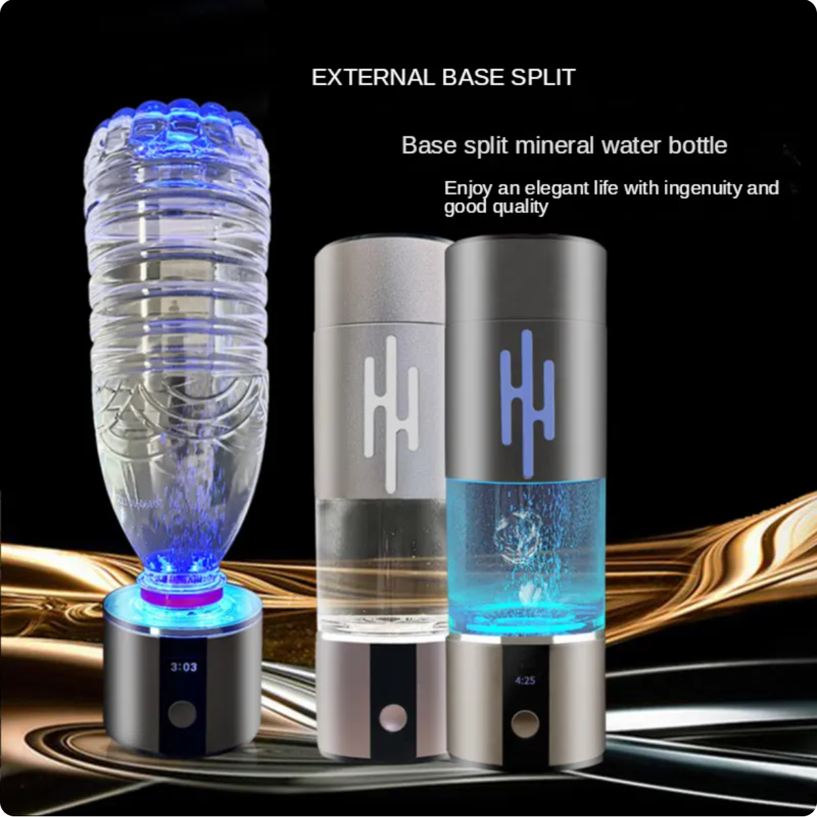 6000PPB h2 portable h2 rich hydrogen water bottle spe/pem rich hydrogen cup water generator