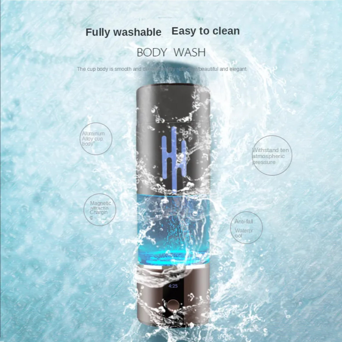 6000PPB h2 portable h2 rich hydrogen water bottle spe/pem rich hydrogen cup water generator